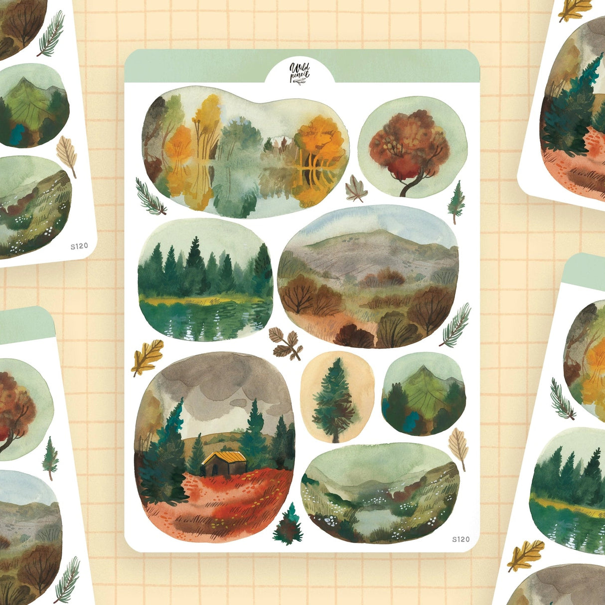 Wild Pencil Studio Sticker Sheet - Windows Into Autumn