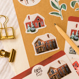 Wild Pencil Studio Sticker Sheet - Winter Town