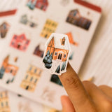 Wild Pencil Studio Sticker Sheet - Winter Town