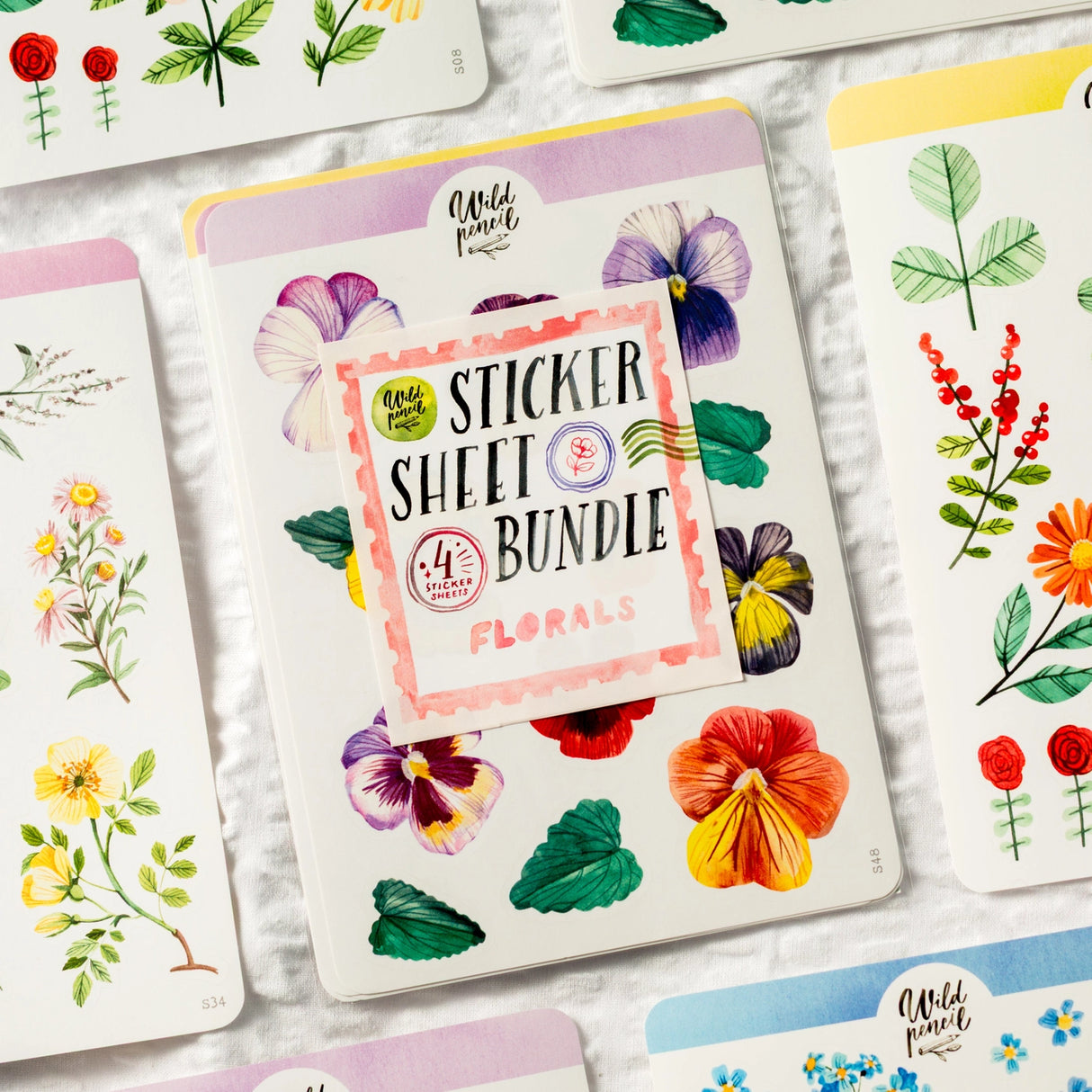 Get four stickers sheets in a bundle for better price! Perfect for your bullet journal, planner, snail mail or various other crafts. Designed from my original sketchbook illustrations, each made with love in Czech Republic.