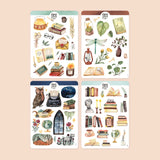 Get four stickers sheets in a bundle for better price! Perfect for your bullet journal, planner, snail mail or various other crafts. Designed from my original sketchbook illustrations, each made with love in Czech Republic.