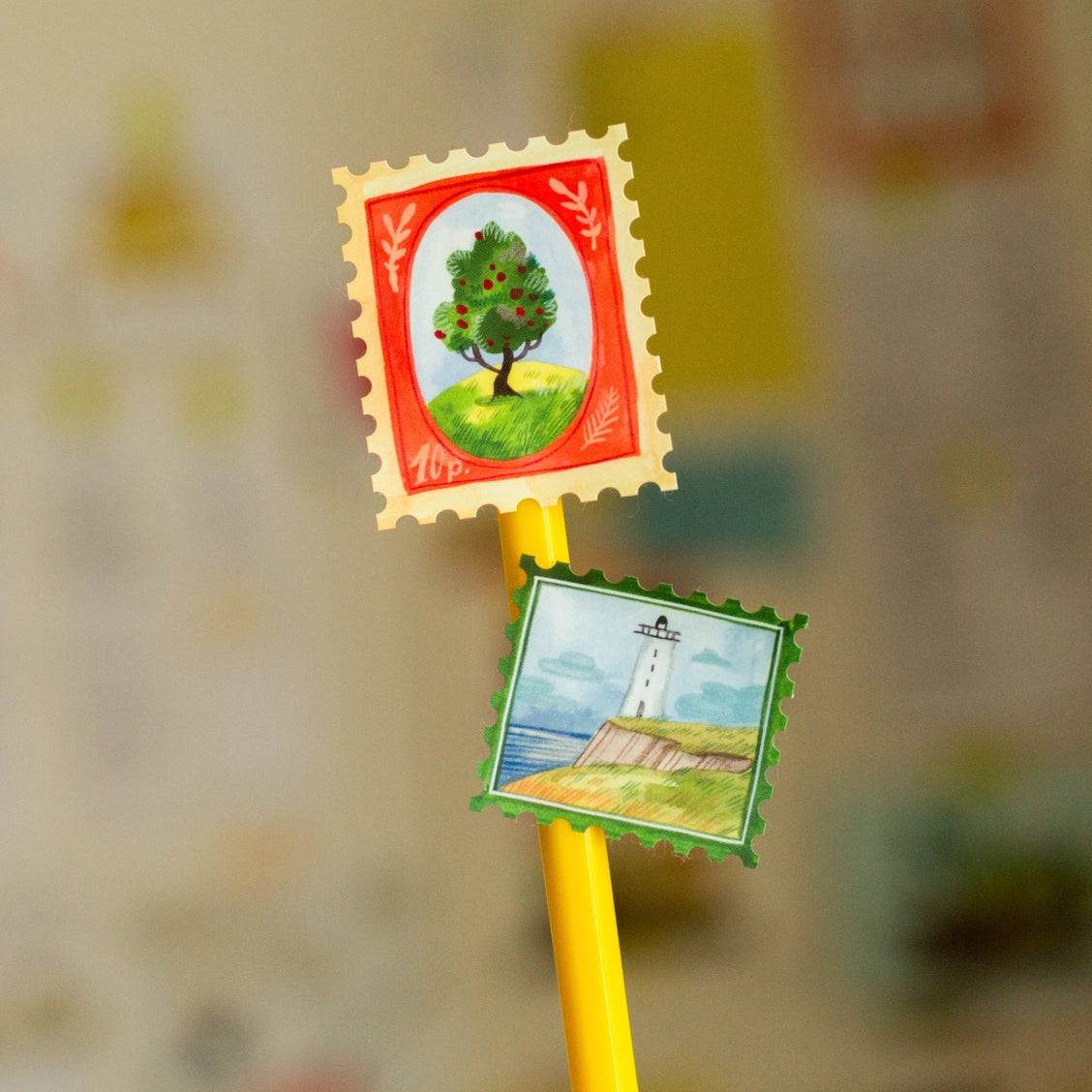 Wild Pencil Studio Vinyl Sticker Sheet - Stamps