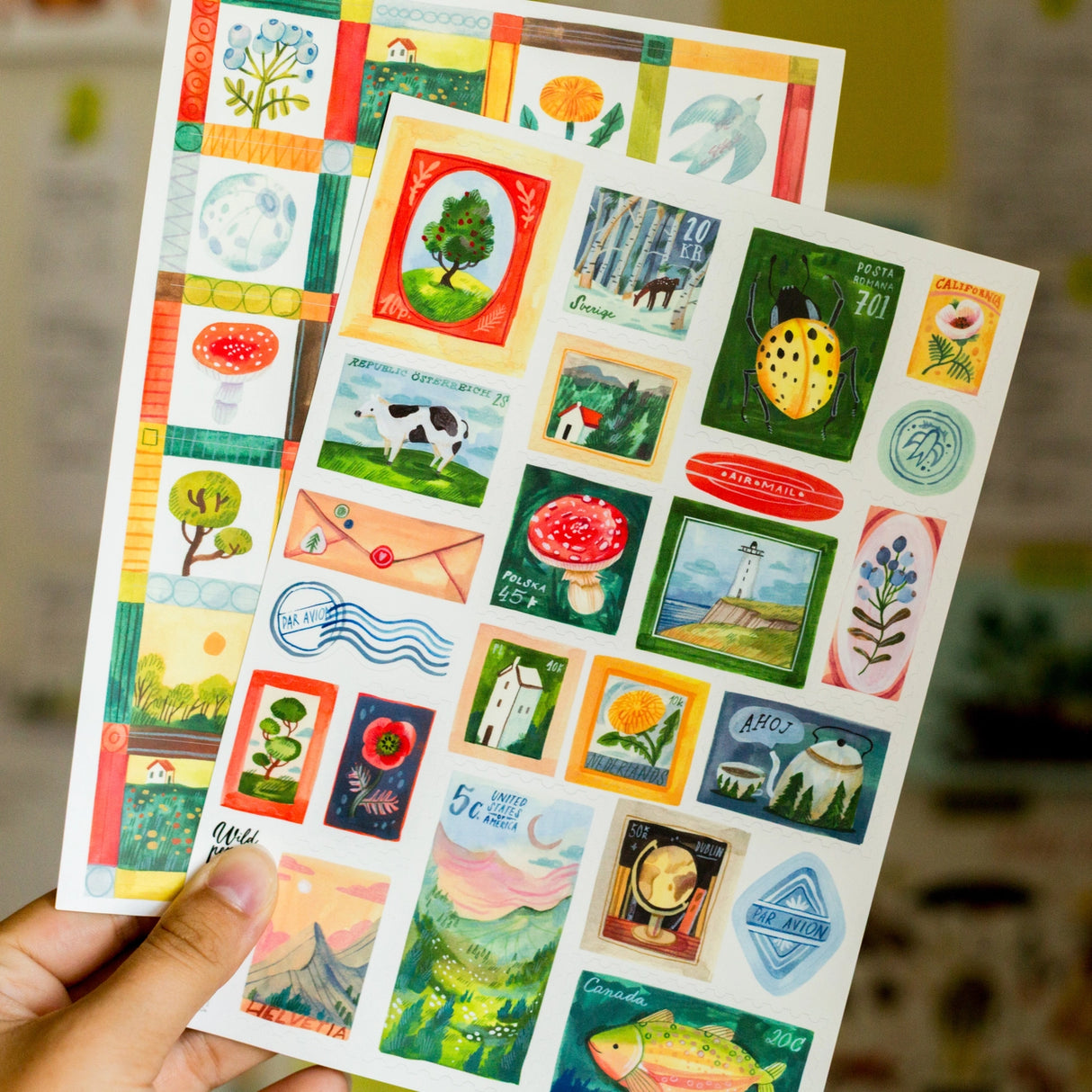 Wild Pencil Studio Vinyl Sticker Sheet - Stamps
