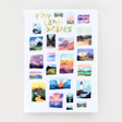 Wild Pencil Studio Vinyl Sticker Sheet - Tiny Landscapes