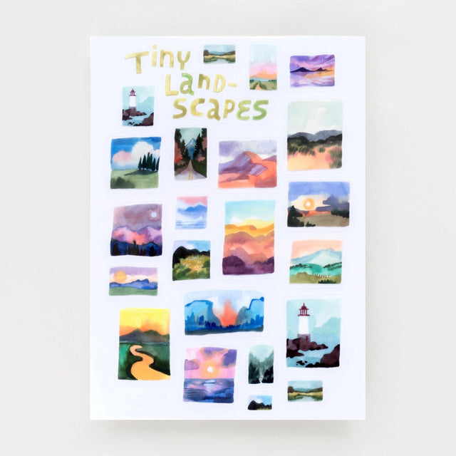 Wild Pencil Studio Vinyl Sticker Sheet - Tiny Landscapes