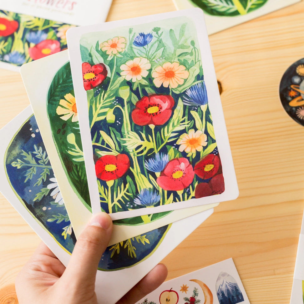 This Postcard designed with all wanderers in mind will be perfect for your snail mail, art wall and letters. Made from one of my sketchbook paintings with love in Czech Republic.