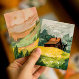 This label sticker set is not only perfect for your notebooks, but also can perfectly serve as a labels for your gifts. My favourite use is to just stick them on a folded piece of paper and use as a birthday card!