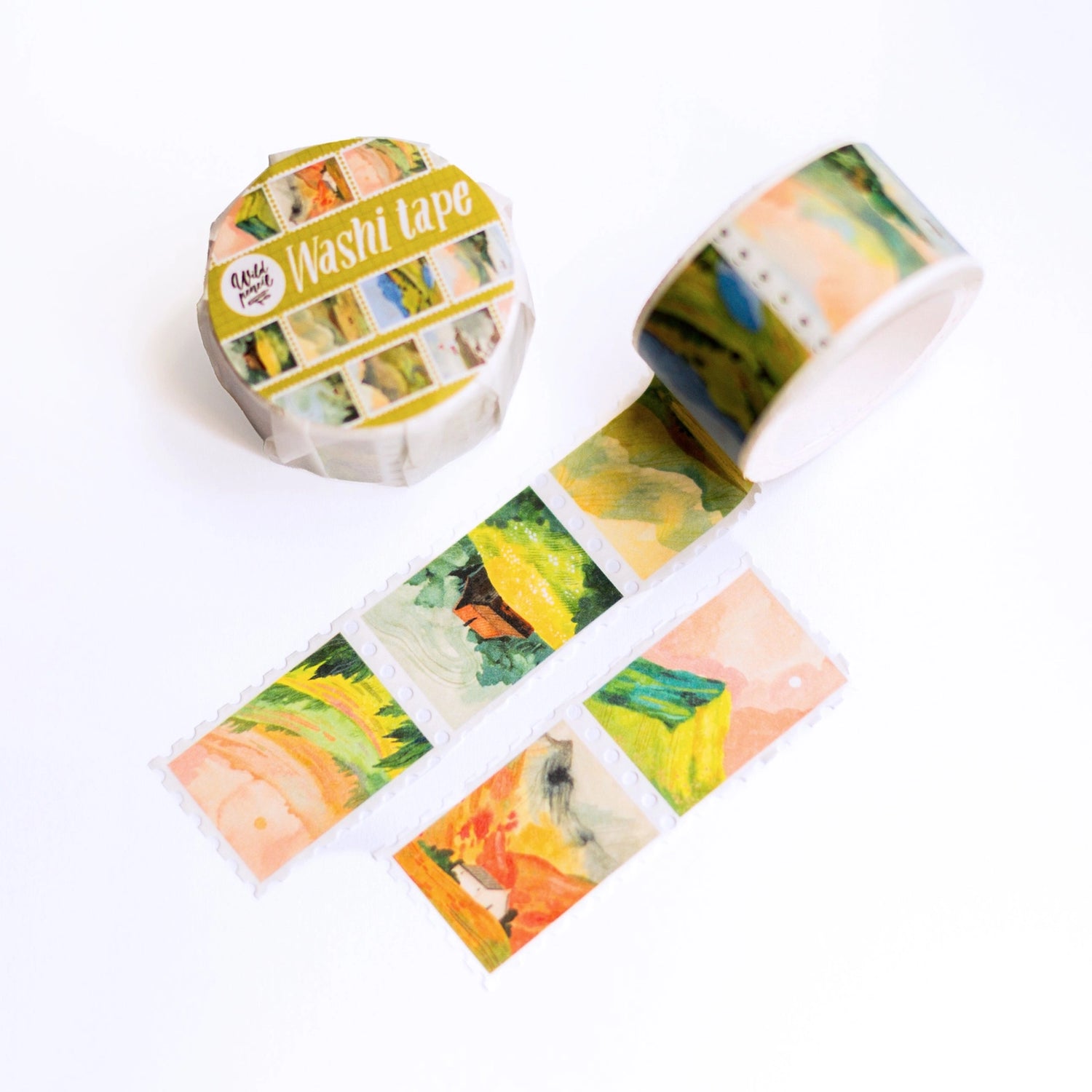 ✸ WASHI TAPE ✸

Cute washi tape to decorate your journals, seal your envelopes, scrapbook or packages. All the design are my own original. The washi tapes are printed in a traditional factory and are very high quality.

✸ DETAILS ✸

one roll measures 10 m (32.9 feet)
&nbsp;width of the roll is 20 mm (0.6 inch)
includes 10 repeating designs
packaged in paper