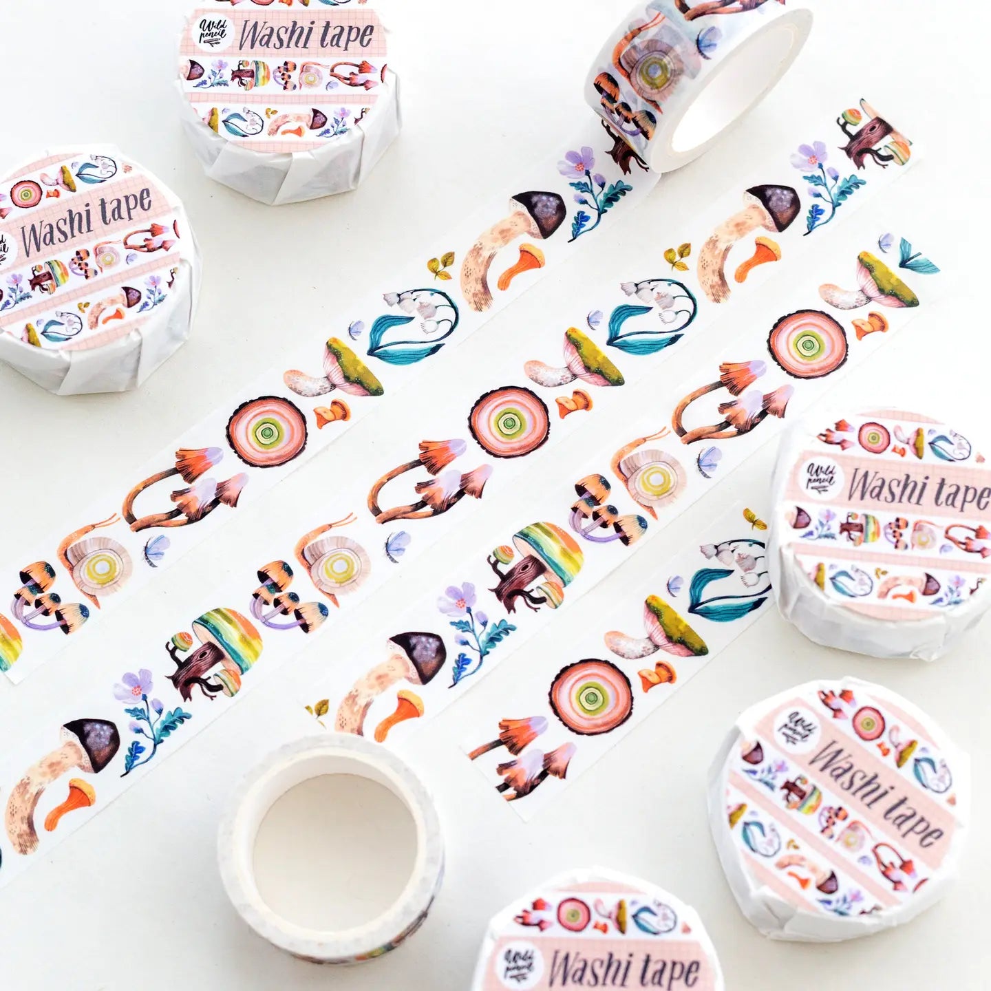 ✸ WASHI TAPE ✸

Cute washi tape to decorate your journals, seal your envelopes, scrapbook or packages. All the design are my own original. The washi tapes are printed in a traditional factory and are very high quality.

✸ DETAILS ✸

one roll measures 10 m (32.9 feet)
&nbsp;width of the roll is 20 mm (0.6 inch)
packaged in paper