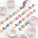 ✸ WASHI TAPE ✸

Cute washi tape to decorate your journals, seal your envelopes, scrapbook or packages. All the design are my own original. The washi tapes are printed in a traditional factory and are very high quality.

✸ DETAILS ✸

one roll measures 10 m (32.9 feet)
&nbsp;width of the roll is 20 mm (0.6 inch)
packaged in paper