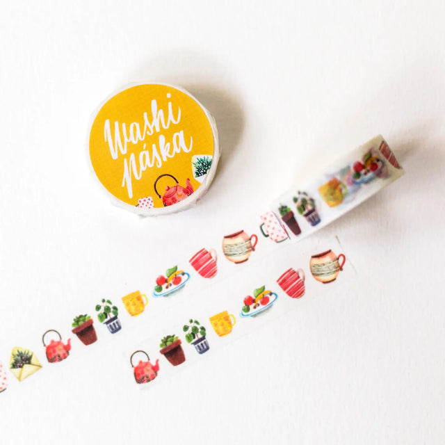 ✸ WASHI TAPE ✸

Cute washi tape to decorate your journals, seal your envelopes, scrapbook or packages. All the design are my own original. The washi tapes are printed in a traditional factory and are very high quality.

✸ DETAILS ✸

one roll measures 10 m (32.9 feet)
&nbsp;width of the roll is 15 mm (0.6 inch)
packaged in paper