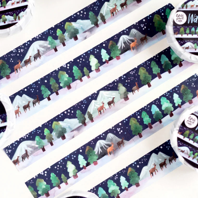 Wild Pencil Studio Washi Tape - Winter Night

✸ WASHI TAPE ✸

Cute washi tape to decorate your journals, seal your envelopes, scrapbook or packages. All the design are my own original. The washi tapes are printed in a traditional factory and are very high quality.

✸ DETAILS ✸

one roll measures 10 m (32.9 feet)
&nbsp;width of the roll is 20 mm (0.6 inch)
packaged in paper