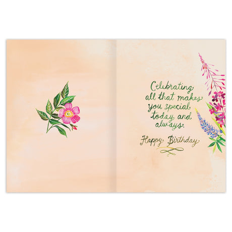 Wildflower Birthday Card Katie Daisy