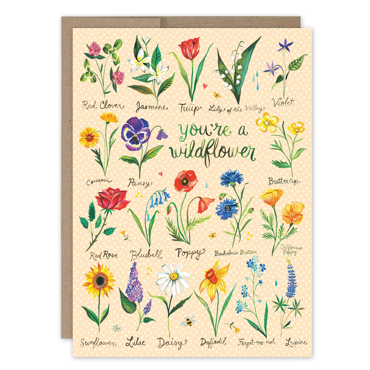 Wildflower Birthday Card Katie Daisy