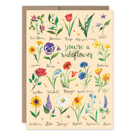 Wildflower Birthday Card Katie Daisy