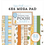 Winnie The Pooh Baby - Echo Park Double-Sided Cardmarkers Mega Paper Pad 6"X6"