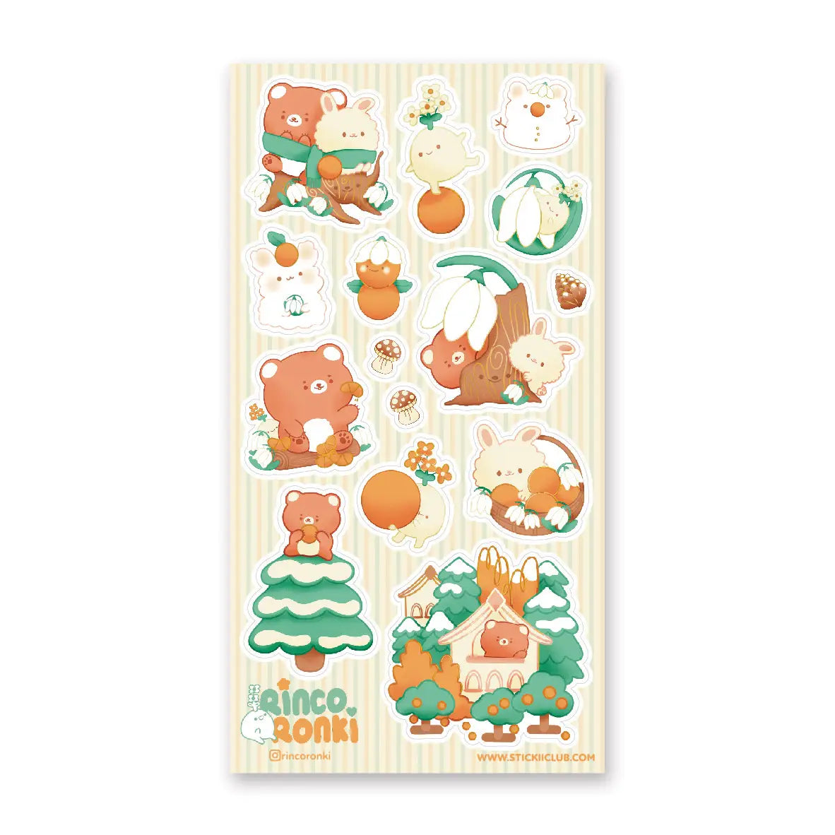 STICKII Winter Orange Harvest Sticker Sheet