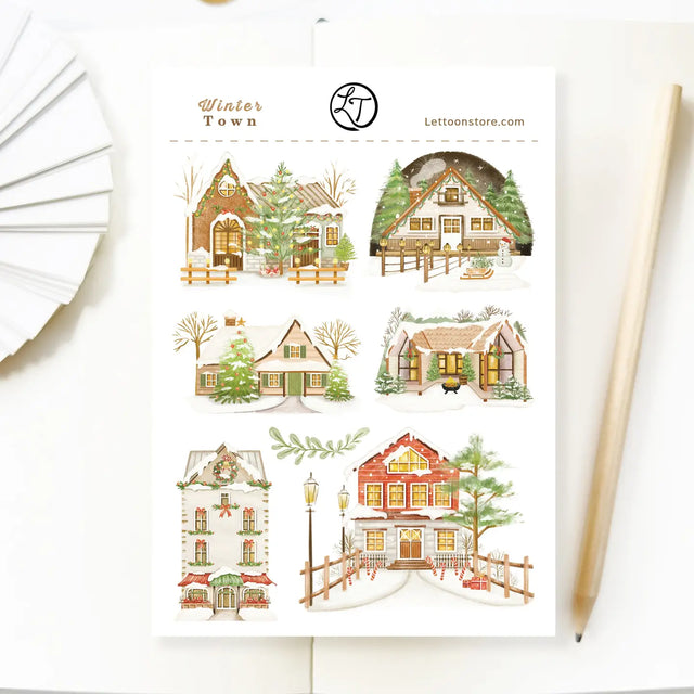 Part of our beautiful 2025 winter collection.

You can use sticker sheets to bring your ideas to life:

* Inside your bullet journal for your weekly or monthly spread

To help decorate your personal diary in your style
Marking important dates in your planner or calendar&nbsp;
Decorate your envelope and letter to surprise your family and penpals&nbsp;
Your imagination is endless: use it at any indoor place you like

Each sticker sheet sold seperately
