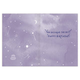 Inside Verse: "You deserve the best. Happy Birthday!"
