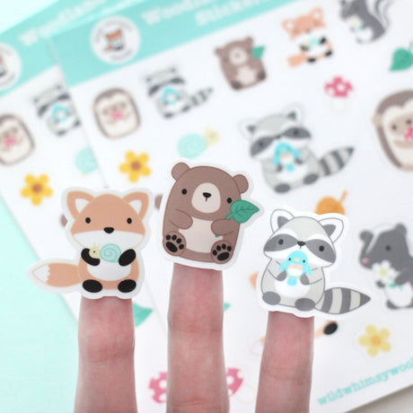 Woodland Animal Vinyl Sticker Sheet