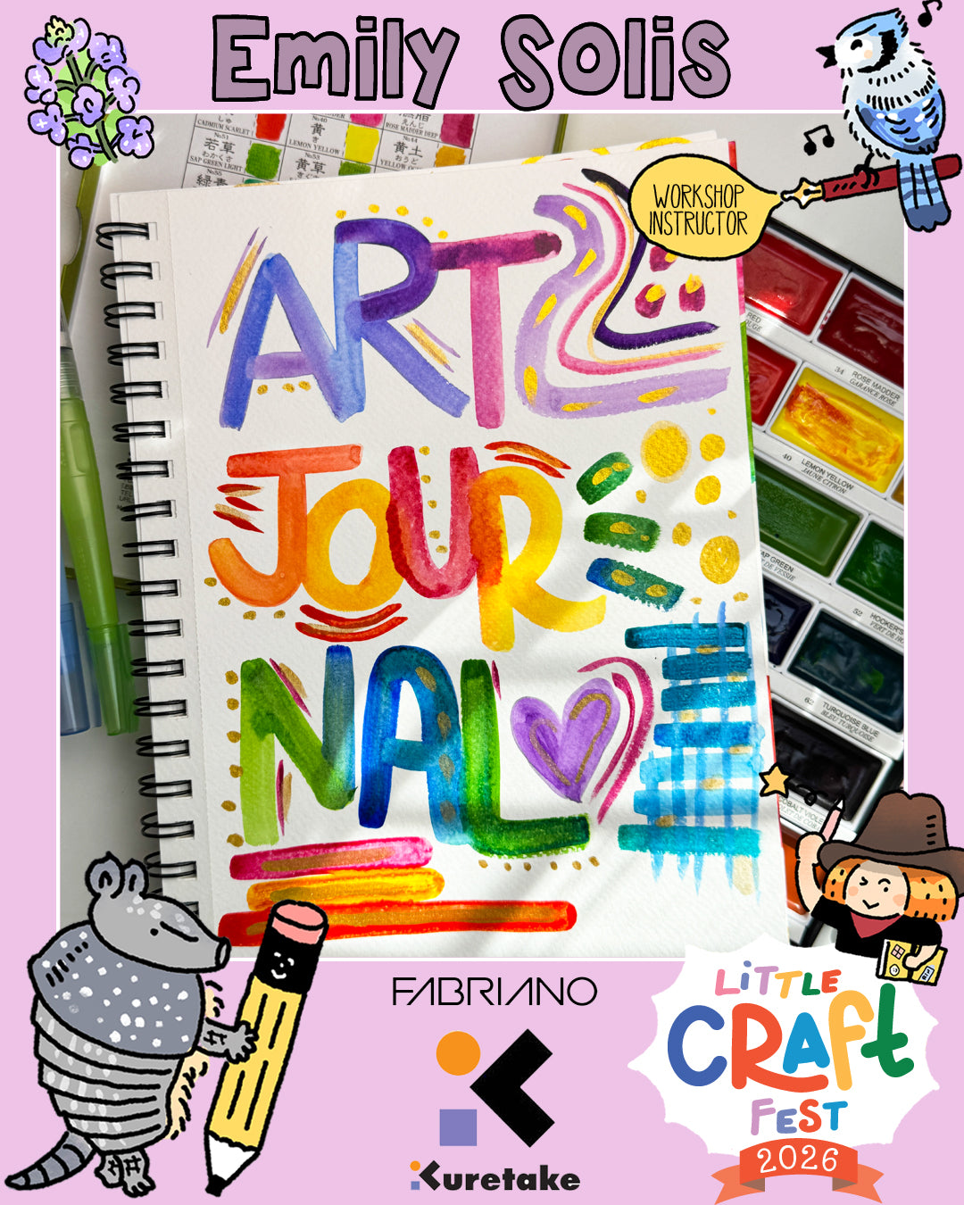 Messy and Magic: Art Journaling with Watercolor with Emily Solis