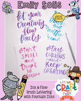 Fountain Ink Brush Lettering with Emily Solis