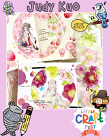 Circular Layout PET Tape Collage with Judy from Tokubetsumemori