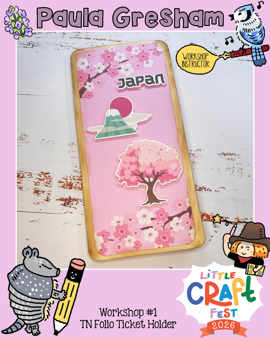 TN Folio Ticket Holder with Paula G from Crafty Destinations