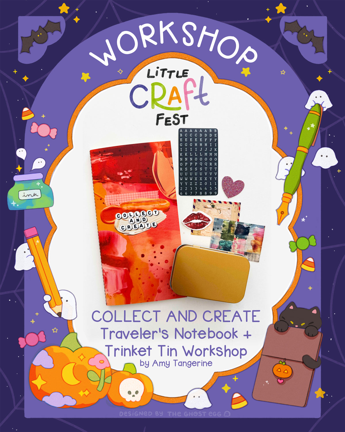 COLLECT AND CREATE Traveler's Notebook + Trinket Tin Workshop by Amy Tangerine
