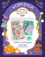 Fabric Coil-bound Journals with Dorkys Ramos
