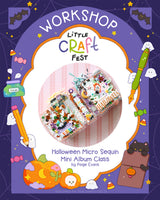 Halloween Micro Sequin Mini Album Class by Paige Evans