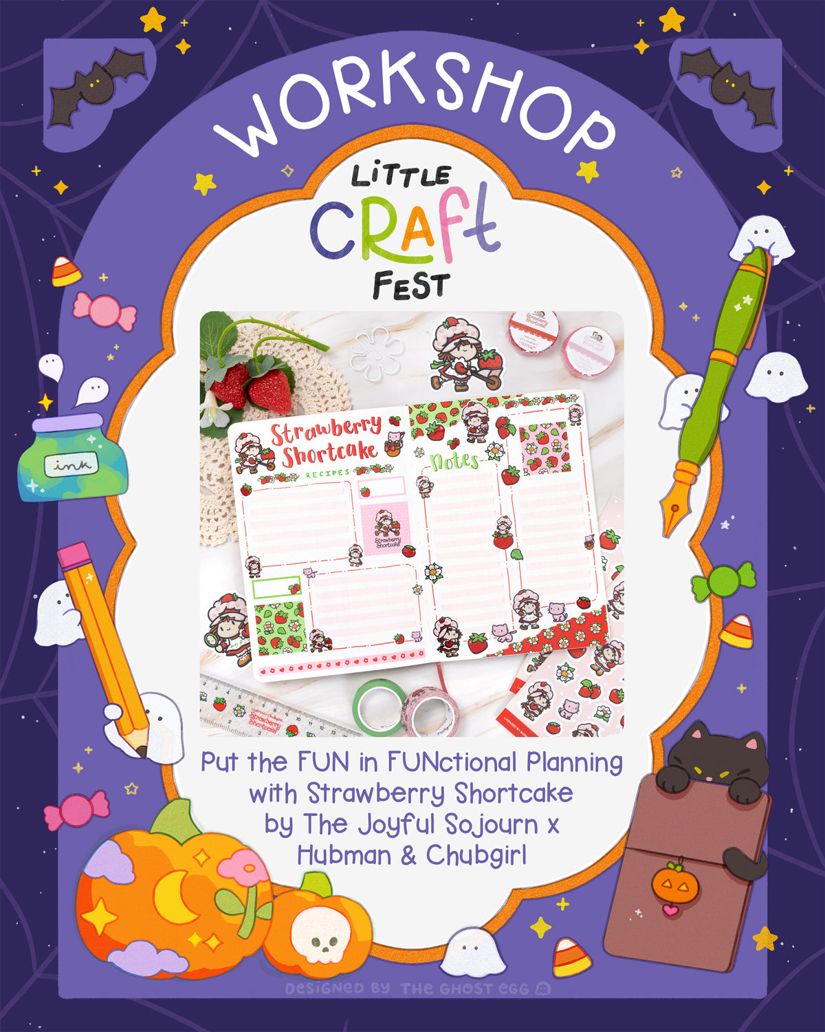 Put the FUN in FUNctional Planning with Strawberry Shortcake by The Joyful Sojourn x Hubman & Chubgirl