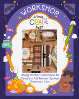 Using Sticker Dimension to Create a Fall Retreat Spread by Rongrong x Zara