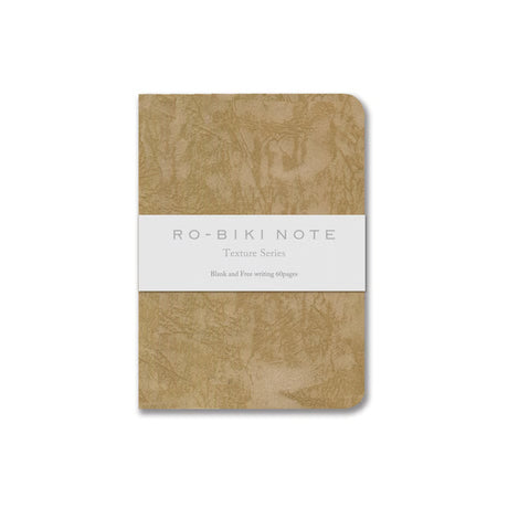 The RO‑BIKI Note is a beautifully crafted Japanese notebook known for its distinctive waxed paper cover, which gains character the more you use it. Over time, the cover softens, develops a natural patina, and becomes uniquely yours—making every notebook feel personal and well‑loved.