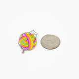 Yarn Ball Kitty Enamel Pin - Rainbow Candy Version