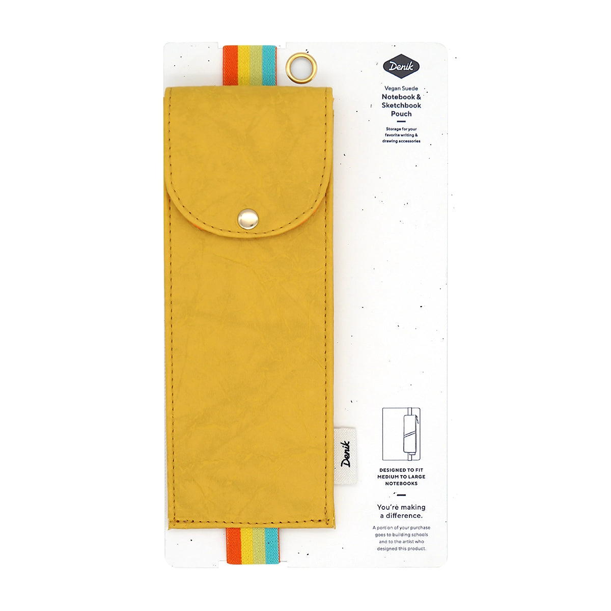 Yellow Crinkle Notebook/Sketchbook Pouch