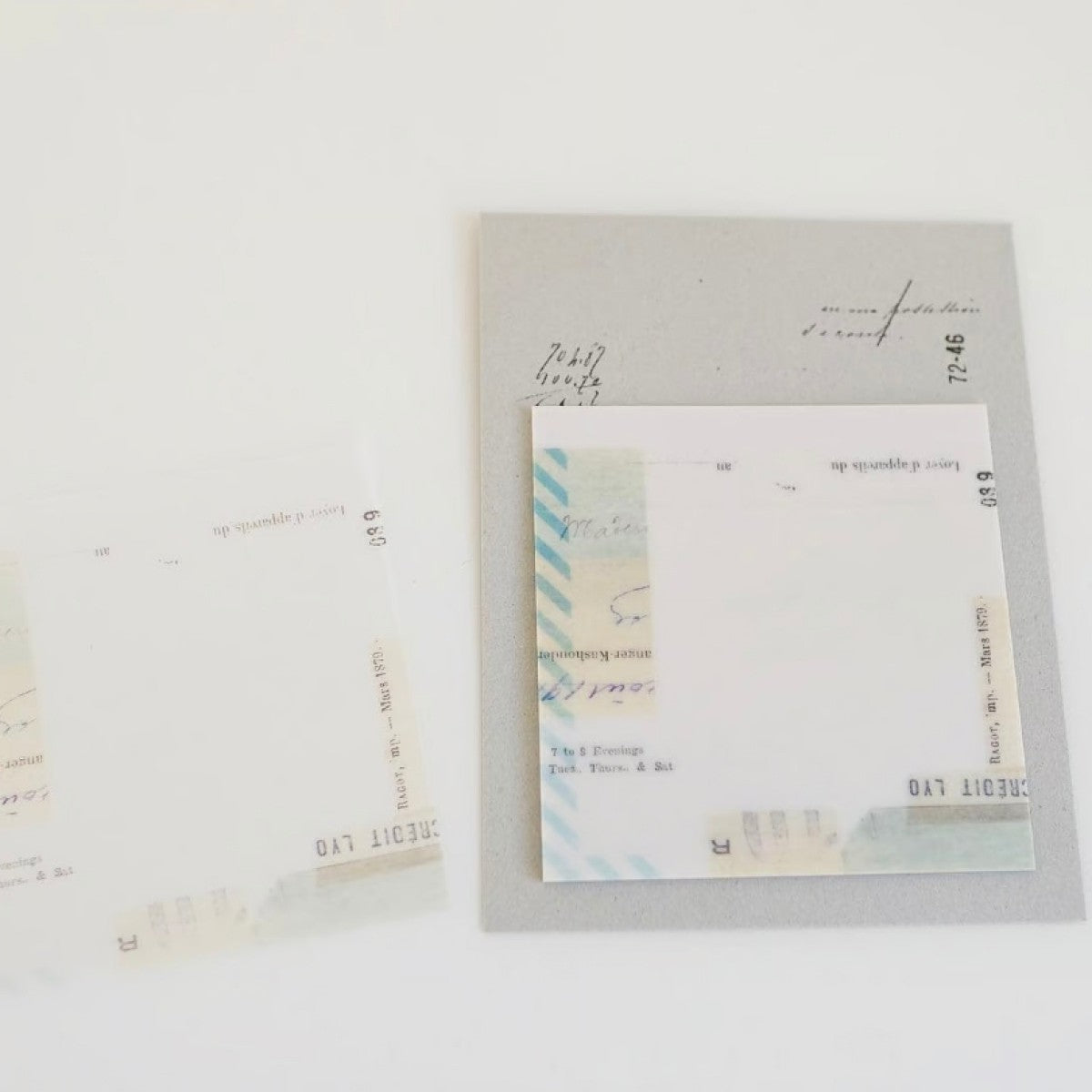 Yohaku Tracing Sticky Notes - Airmail – Little Craft Place