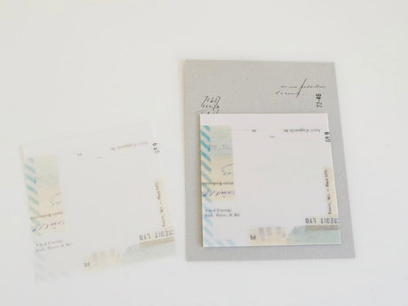 Yohaku Tracing Sticky Notes - Airmail (M-117)