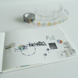 Yohaku Clear PET Tape - Grey