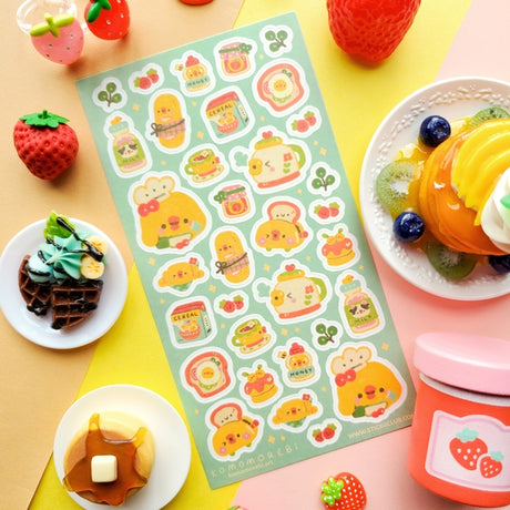 Yummy Ducky Breakfast Sticker Sheet