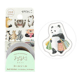 Yuru Log Sticker Roll - Animal Mood


Roll seals with a wide variety of designs:
Recommended for decorating notebooks, these roll stickers with perforations can be cut out as needed. It's also great that you can use plenty of stickers without hesitation when enjoying notebook arrangements.



The 'Animal Mood Patterns' feature 210 sheets (18
designs) that can be used plently, designed by Kana Nitta, featuring animals that express emotions through poses. Charming animals combined with speech bubble patterns 