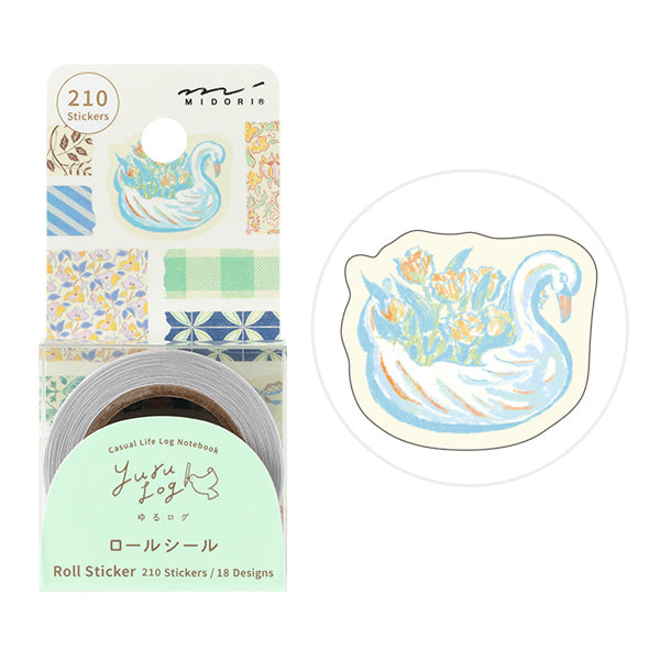 
Roll seals with a wide variety of designs:
Recommended for decorating notebooks, these roll stickers with perforations can be cut out as needed. It's also great that you can use plenty of stickers without hesitation when enjoying notebook arrangements.



The 'Antique Pattern' comes in a pack of 210 sheets (18 designs) that can be used generously, designed by illustrator Yuka Takamaru, known for her richly colored, soft touch. Inspired by antique European fabrics, the pattern is expressed. It can be widely