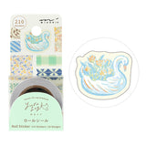 
Roll seals with a wide variety of designs:
Recommended for decorating notebooks, these roll stickers with perforations can be cut out as needed. It's also great that you can use plenty of stickers without hesitation when enjoying notebook arrangements.



The 'Antique Pattern' comes in a pack of 210 sheets (18 designs) that can be used generously, designed by illustrator Yuka Takamaru, known for her richly colored, soft touch. Inspired by antique European fabrics, the pattern is expressed. It can be widely