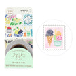Beautifully capture
your favorite with stickers. The size fits perfectly in monthly blocks. Simply apply the sticker to create ♪ your original diary.
*When peeling off, peel it off slowly before use.