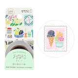 Beautifully capture
your favorite with stickers. The size fits perfectly in monthly blocks. Simply apply the sticker to create ♪ your original diary.
*When peeling off, peel it off slowly before use.
