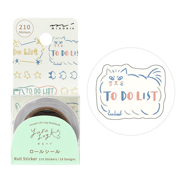 Yuru Log Sticker Roll - List


Roll seals with a wide variety of designs:
Recommended for decorating notebooks, these roll stickers with perforations can be cut out as needed. It's also great that you can use plenty of stickers without hesitation when enjoying notebook arrangements.



Plenty of&nbsp;210 sheets (18 designs)
The 'List Pattern' features easy-to-use To Do patterns for daily records, expressed in colorful, fun, and soft-touch illustrations. The checkbox design matching the pattern of each title