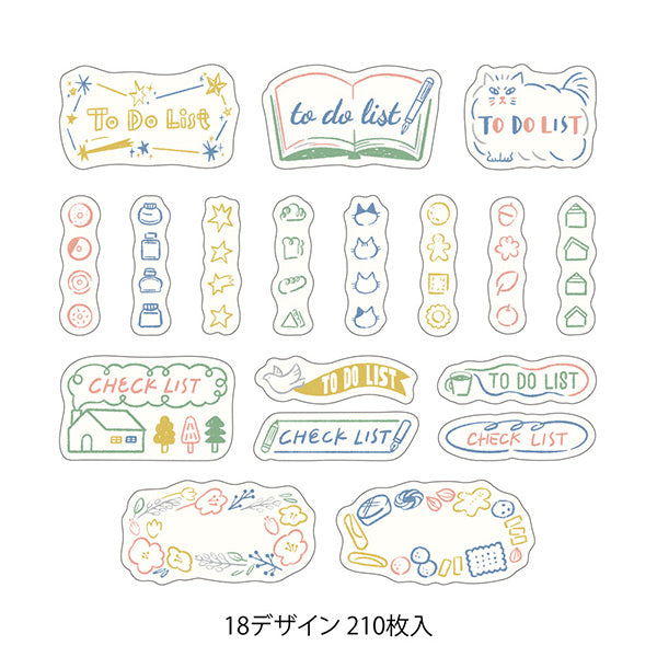 Yuru Log Sticker Roll - List


Roll seals with a wide variety of designs:
Recommended for decorating notebooks, these roll stickers with perforations can be cut out as needed. It's also great that you can use plenty of stickers without hesitation when enjoying notebook arrangements.



Plenty of&nbsp;210 sheets (18 designs)
The 'List Pattern' features easy-to-use To Do patterns for daily records, expressed in colorful, fun, and soft-touch illustrations. The checkbox design matching the pattern of each title