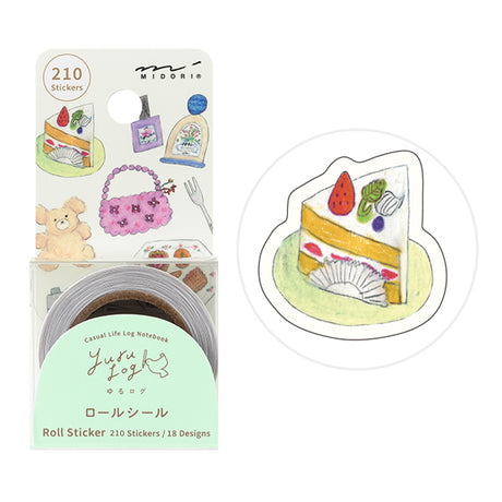 Yuru Log Sticker Roll - Motif


Roll seals with a wide variety of designs:
Recommended for decorating notebooks, these roll stickers with perforations can be cut out as needed. It's also great that you can use plenty of stickers without hesitation when enjoying notebook arrangements.



The generously usable&nbsp;210-piece pack (18 designs)
"Motif Pattern" is designed by Ran Miyazaki, known for its charmingly understated and charming touch. Imagining the lifestyle of fashionable girls, we've gathered motifs