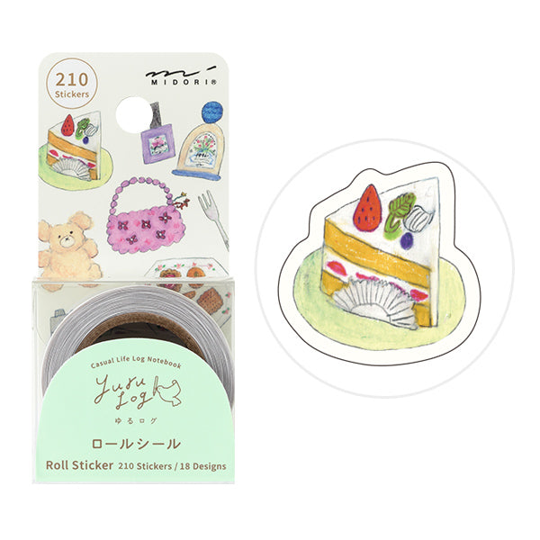 Yuru Log Sticker Roll - Motif


Roll seals with a wide variety of designs:
Recommended for decorating notebooks, these roll stickers with perforations can be cut out as needed. It's also great that you can use plenty of stickers without hesitation when enjoying notebook arrangements.



The generously usable&nbsp;210-piece pack (18 designs)
"Motif Pattern" is designed by Ran Miyazaki, known for its charmingly understated and charming touch. Imagining the lifestyle of fashionable girls, we've gathered motifs