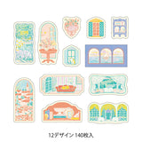 Yuru Log Sticker Roll - Window Scenery

Roll seals with a wide variety of designs:
Recommended for decorating notebooks, these roll stickers with perforations can be cut out as needed. It's also great that you can use plenty of stickers without hesitation when enjoying notebook arrangements.



Plenty of usable, 140 sheets (12 designs)
The "Window Scenery Pattern" is designed by illustrator Yuka Takamaru, known for its richly colored, soft touches. It depicts the scenery visible from the windows to the wind